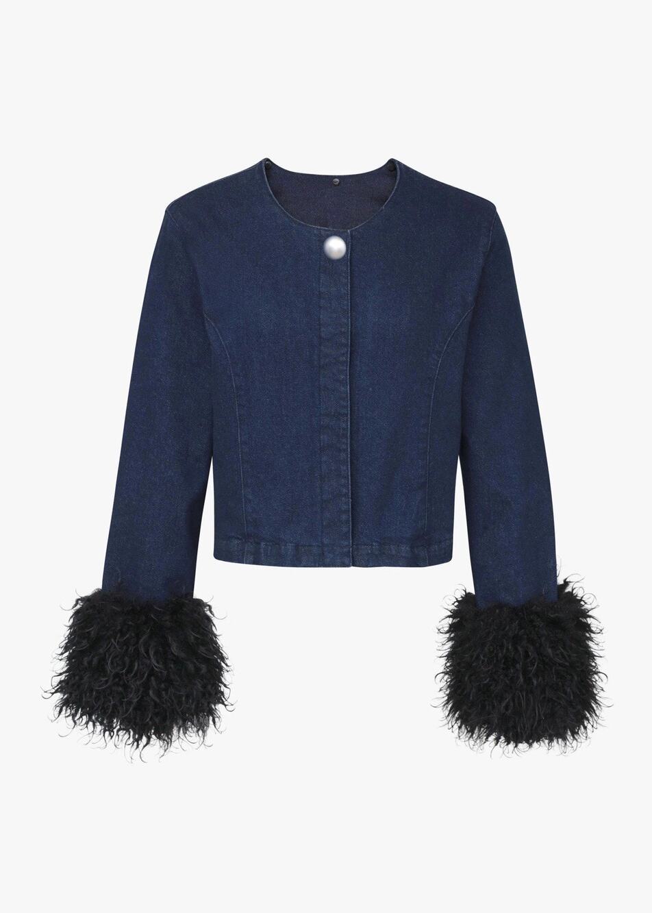 Tt Studios KIMMY JACKET PLUS Denim Fur Cuffs L